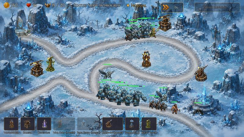 Capture d'écran: Niflheim · trolls dans la glace éternelle